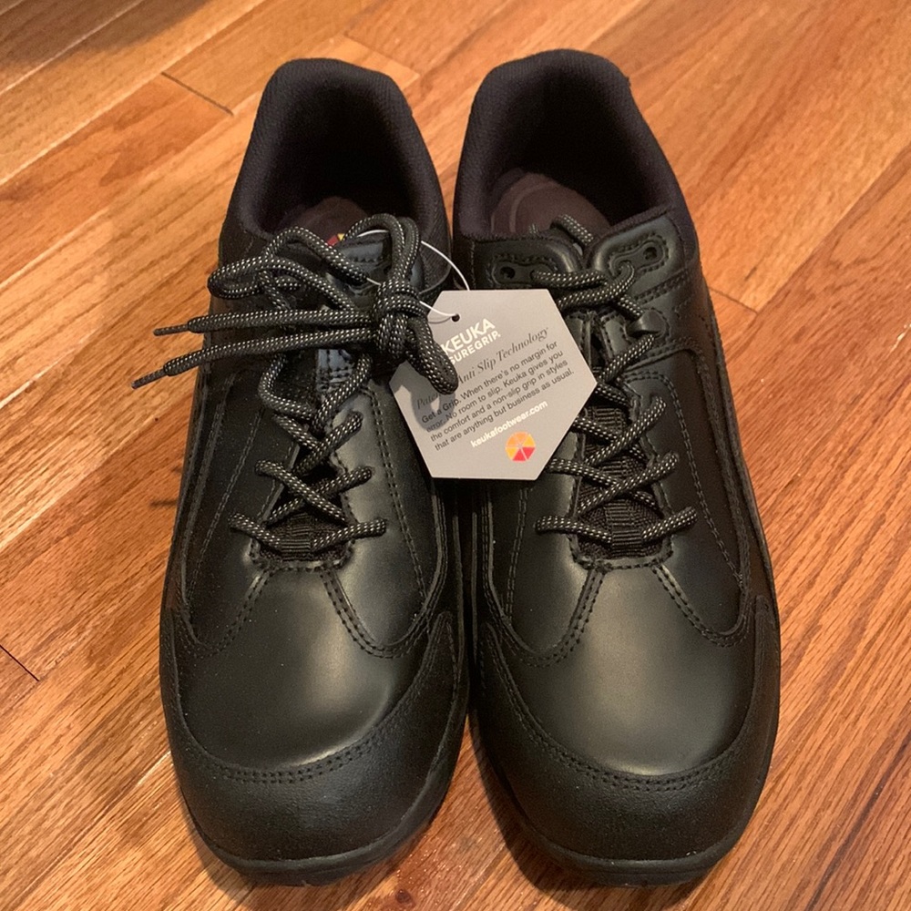 Keuka NWT Tillman Sure Grip Men’s Work Shoes Black 9.5M